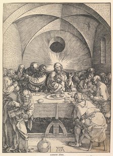The Last Supper, from The Large Passion, 1510. Creator: Albrecht Durer.