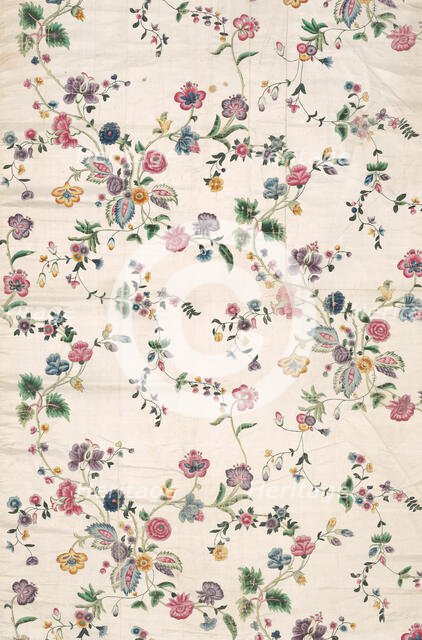 Length of Painted Silk, China, Qing dynasty (1644-1911), 1740-60. Creator: Unknown.