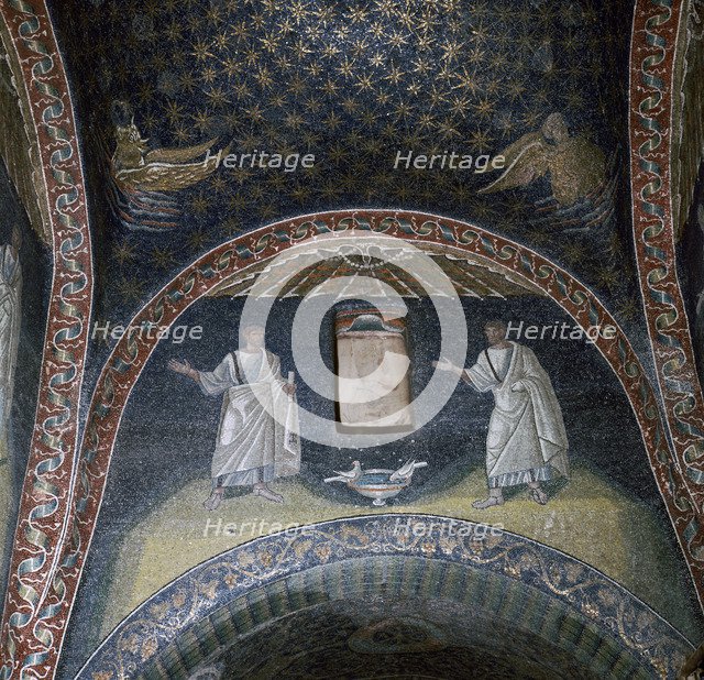 Mosaic of St Paul and St Peter in the Mausoleum of Galla Placidia, 5th century. Artist: Unknown
