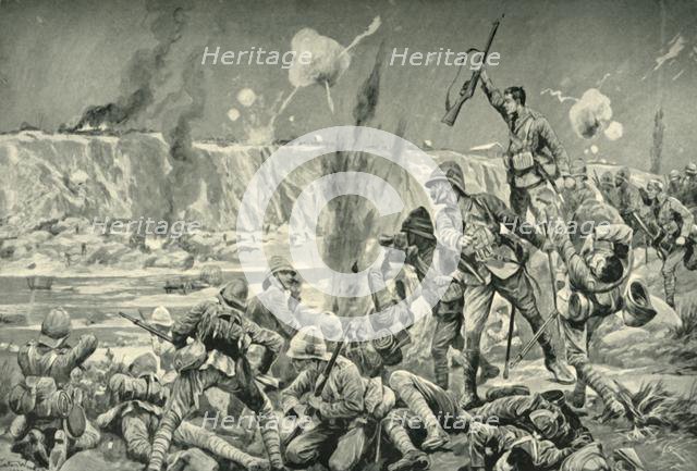 'Paardeberg: The Assault on Cronje's Position', (1901).  Creator: Unknown.