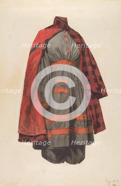 Woman's Gym Suit, 1935/1942. Creator: Daniel Marshack.