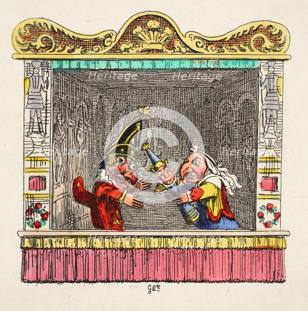Punch and Judy with the Child, 1827.
