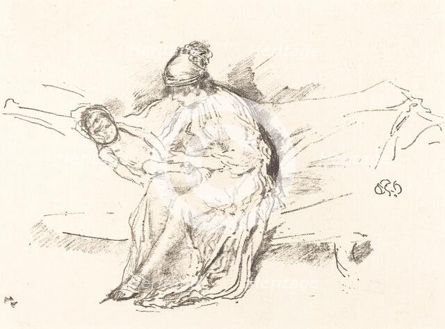 Mother and Child, No. 4, 1891/1895. Creator: James Abbott McNeill Whistler.