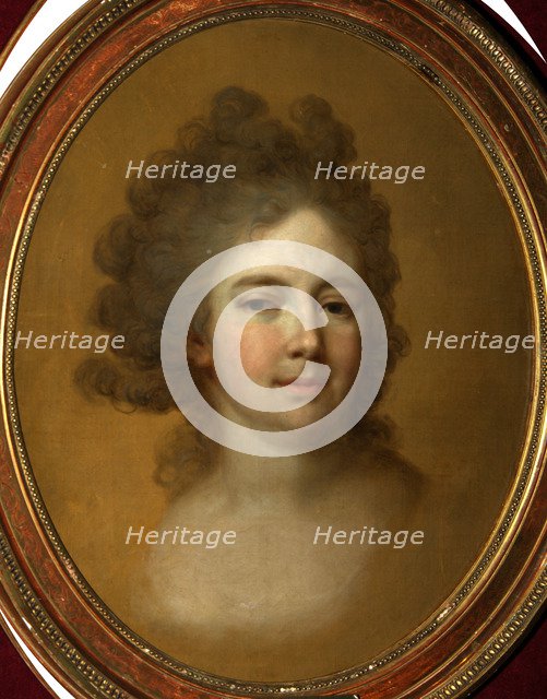 Portrait of Empress Maria Feodorovna (Sophie Dorothea of Württemberg) (1759-1828), 1796. Artist: Borovikovsky, Vladimir Lukich (1757-1825)