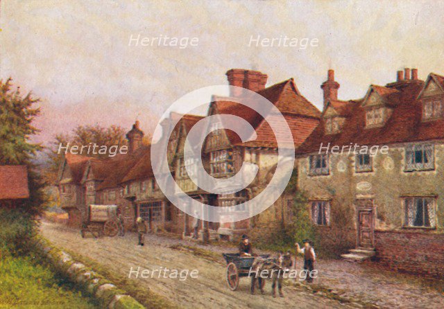 'Chiddingstone from the Corner of the Churchyard', 1907. Artist: William Biscombe Gardner.