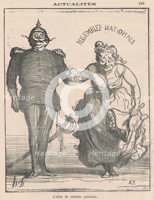 L'idéal de certains journaux, 19th century. Creator: Honore Daumier.