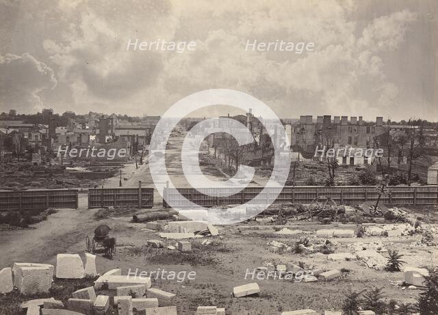 Columbia from the Capitol, 1865-1866. Creator: George N. Barnard.