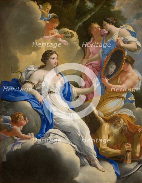 Allegory of Prudence, 1645. Creator: Vouet, Simon (1590-1649).
