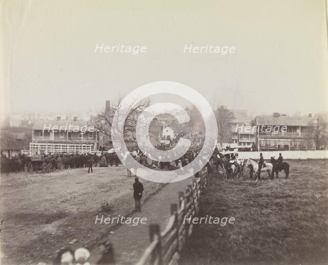 Procession of Troops and Civilians on Way to Dedication of Soldiers' National..., November 19, 1863. Creators: Isaac G. Tyson, Charles J. Tyson.