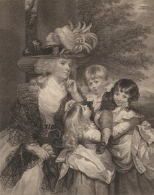 Lady Smith and her Children, March 15, 1789. Creator: Francesco Bartolozzi.