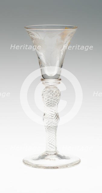 Wine Glass, England, c. 1750. Creator: Unknown.
