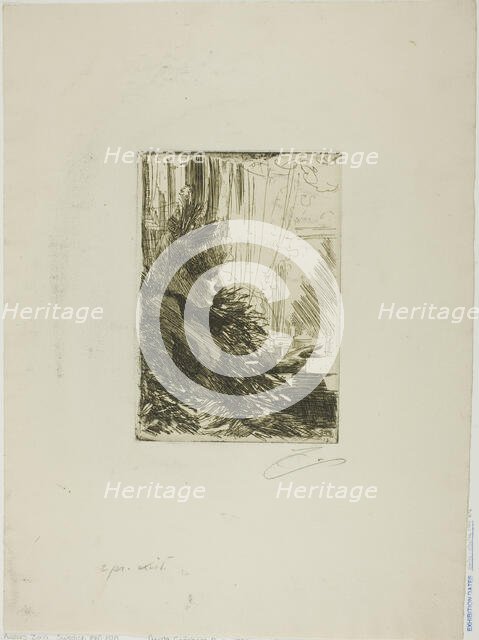 Gerda Grönberg II, 1892. Creator: Anders Leonard Zorn.