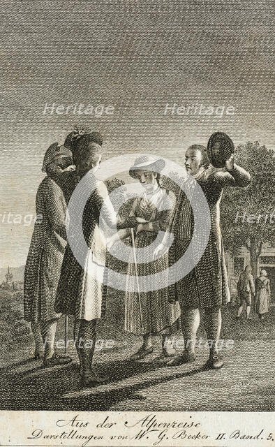 Title Plate for 'Becker's Almanac for 1800', 1778. Creator: Johann Wilhelm Meil.