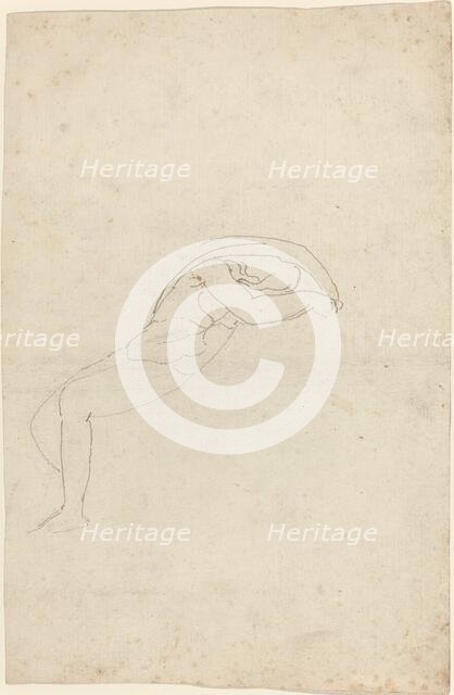 Study of a Semi-Reclining Figure. Creator: John Flaxman.