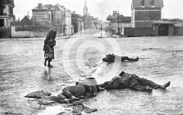 'Devant les Falaises de L'Aisne; Le 20 septembre', 1914. Creator: Unknown.