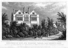 Residence of General Sir Herbert Taylor, Baronet, Regent's Park, London, 1827.Artist: William Tombleson