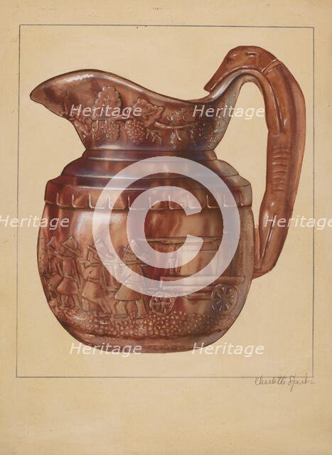Pitcher, 1935/1939. Creator: Charlotte Sperber.