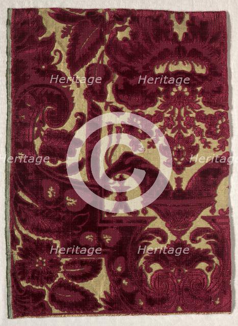 Velvet, 1600s - 1700s. Creator: Unknown.