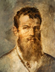 Self-portrait, 1874. Creator: Lenbach, Franz, von (1836-1904).