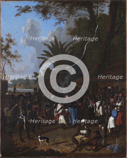 Ritual Slave Party on a Sugar Plantation in Surinam, 1706-1708. Creators: Dirk Valkenburg, Dionys Verburg, Willem Willemsz Buytewech.