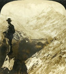 'Mount Cook, and the Head of the Hooker Glacier, New Zealand', c1909. Creator: George Rose.