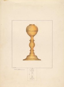 Candlestick, c. 1937. Creator: Henry Meyers.