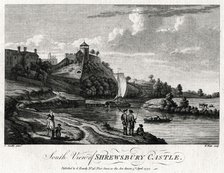 'South view of Shrewsbury Castle', Shropshire, 1777. Artist: William Watts