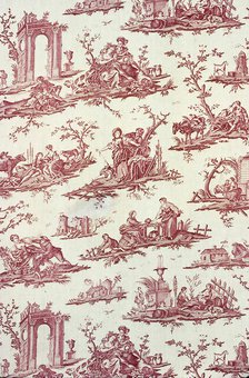 Le Mouton Chéri (Furnishing Fabric), Nantes, c. 1785. Creator: Petitpierre Frères & Cie.