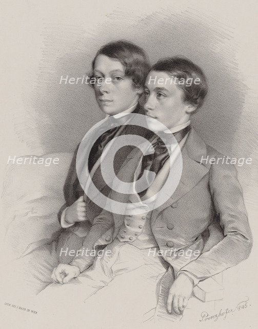 Georg Hellmesberger (1830-1852) and Josef Hellmesberger (1828-1893), 1845.