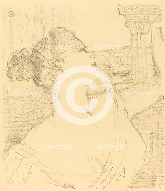 Subra of the Opera? (Subra, de l'opéra?), 1896. Creator: Henri de Toulouse-Lautrec.