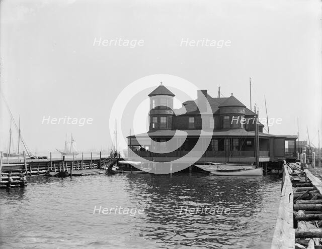 Atlantic Yacht Club House, Bay Ridge, between 1880 and 1930. Creator: Unknown.