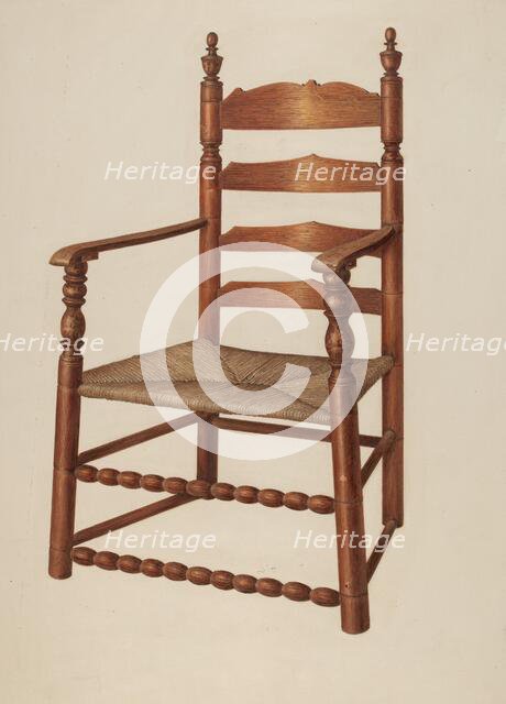 Armchair, 1941. Creator: Isadore Goldberg.