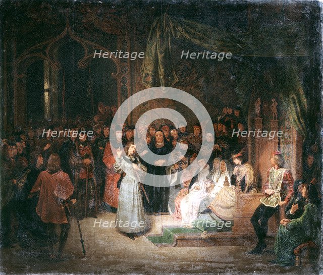 Joan of Arc before King Charles VII at Chinon, February, 1429 (c1811-1858). Artist: Unknown