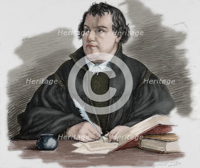 Martin Luther (1483-1546), German reformer, 1882.  Creator: G Spangerberg.