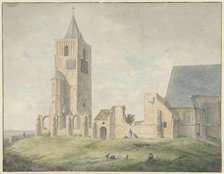 Ruin of the Church in Warmond, 1797. Creator: Franciscus Andreas Milatz.