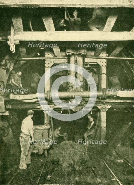 'A Greathead Shield: Excavating a Tube Tunnel', 1930. Creator: Unknown.