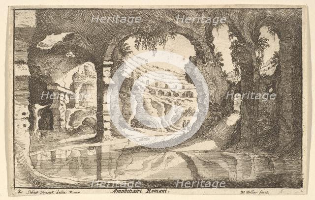Amphitiatri Romani, ca. 1650. Creator: Wenceslaus Hollar.