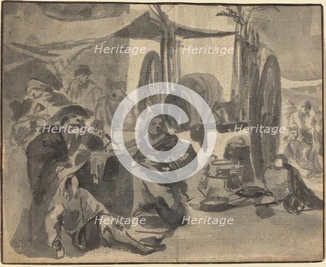 Market Scene, 17th century. Creator: Unknown.