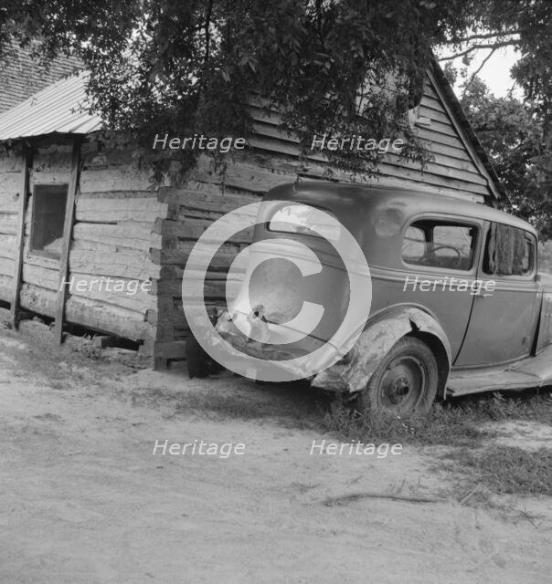 Car belonging to Negro share tenant family, near Gordonton, North Carolina, 1939. Creator: Dorothea Lange.