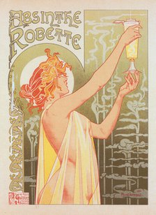 Affiche belge pour l' "Absinthe Robette"., c1898. Creator: Henri Privat-Livement.