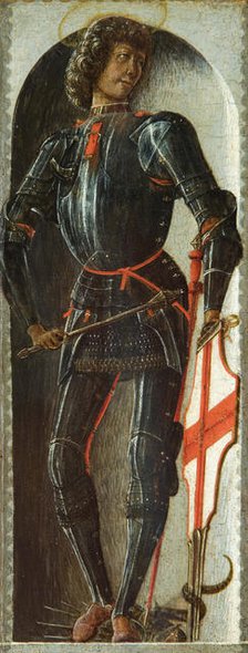 Polittico Griffoni: Saint George, 1470-1472. Creator: Ercole de' Roberti, (Ercole Ferrarese) (c. 1450-1496).