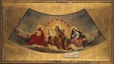 The Eternal Father, Christ and the Virgin, c1838. Creators: Alexandre Denis Abel de Pujol, Virgin Mary.