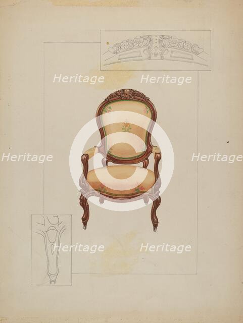 Armchair, c. 1936. Creator: Floyd R. Sharp.