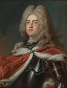 Portrait of the King Augustus III of Poland (1696-1763), Elector of Saxony, 18th century. Creator: Silvestre, Louis de (1675-1760).