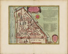 The Moscow Kremlin Map of the 16th century (Castellum Urbis Moskvae), ca. 1600. Creator: Blaeu, Joan (1596-1673).