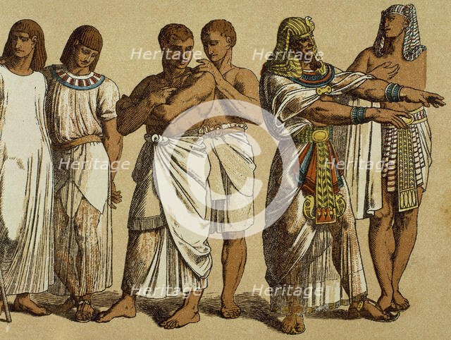 Workers with the pharaoh, Egypt.  Creator: Unknown.