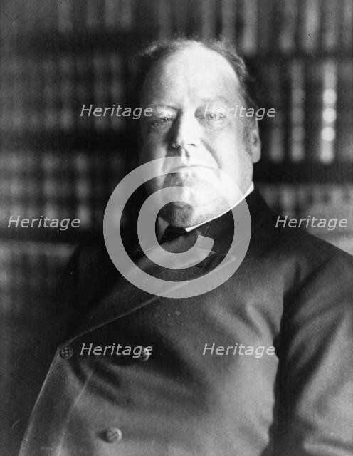 Edward Douglass White, Associate Justice Supreme Court, head-and-shoulders portrait,  1905. Creator: Frances Benjamin Johnston.