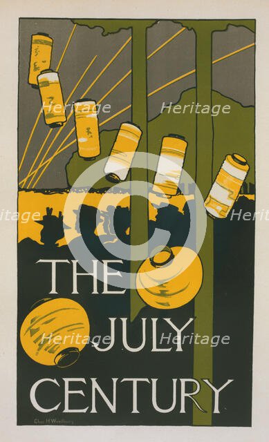 Affiche américaine pour la revue "The Century Magazine", publiée à New-York, c1896. Creator: Charles Herbert Woodbury.