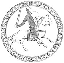 The seal of King Henry II of England, 12th century. Artist: Unknown