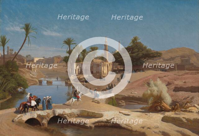 View of Medinet El-Fayoum, c. 1868/1870. Creator: Jean-Leon Gerome.